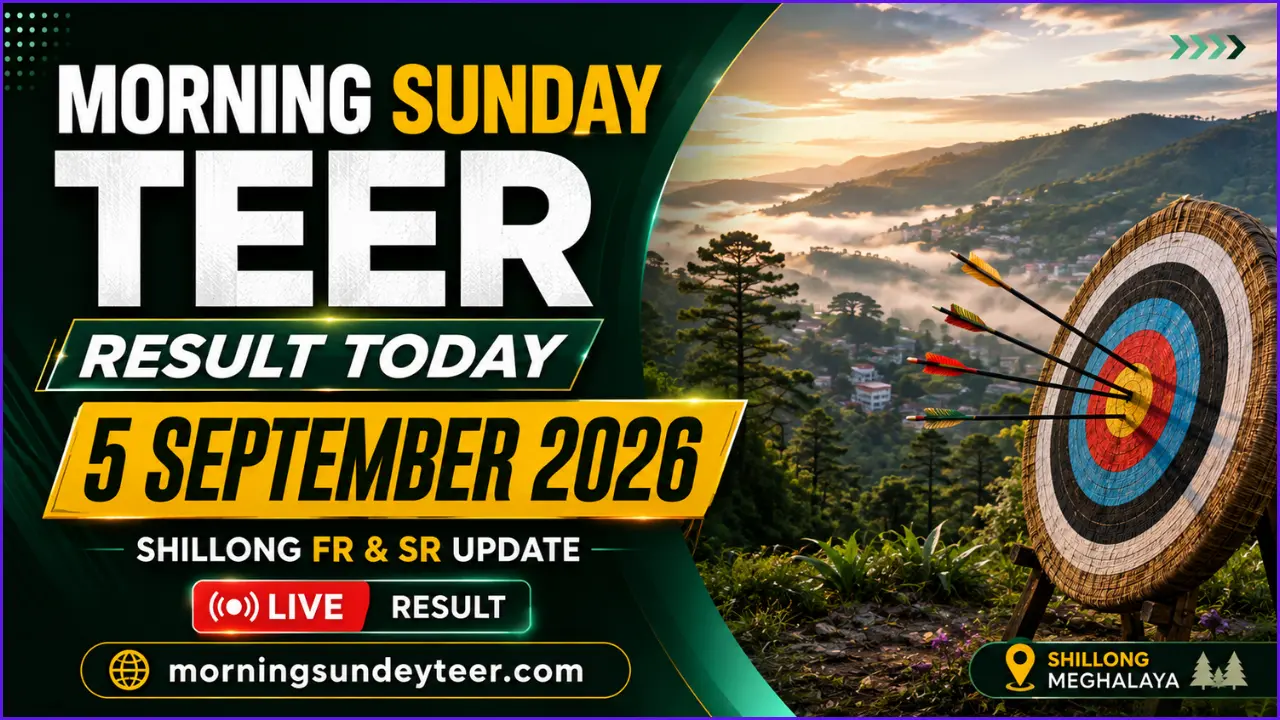 Morning Sunday Teer Result Today 5 September 2026 – Shillong FR & SR Update